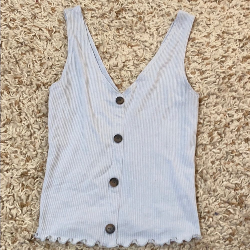 baby blue caution to the wind tank